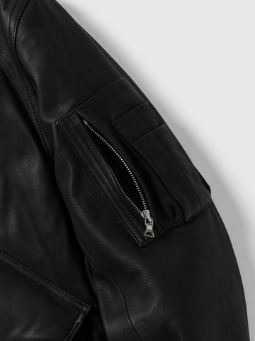 HAVEN Turbine Jacket - Leather Windstopper® Black, Leather Jackets