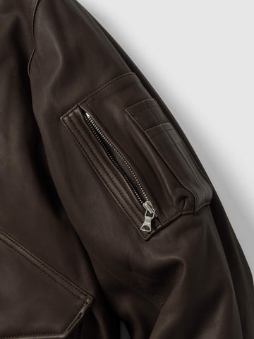 HAVEN Turbine Jacket - Leather Windstopper® Earth, Leather Jackets