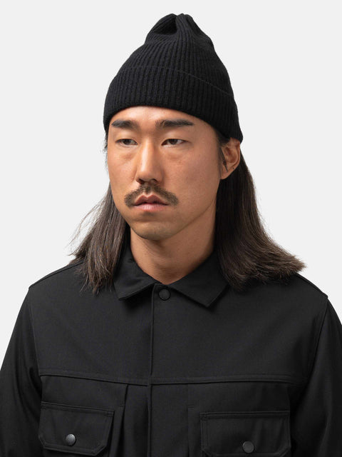 HAVEN Watch Cap - Merino Wool Cashmere Black, Beanies