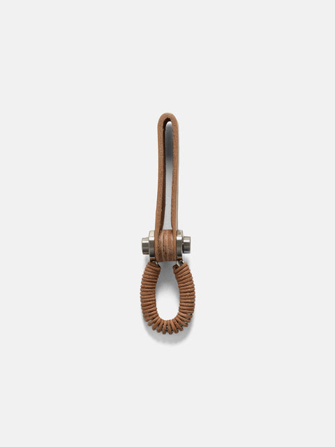 Hender Scheme Leather Key Shackle Natural, Keychains