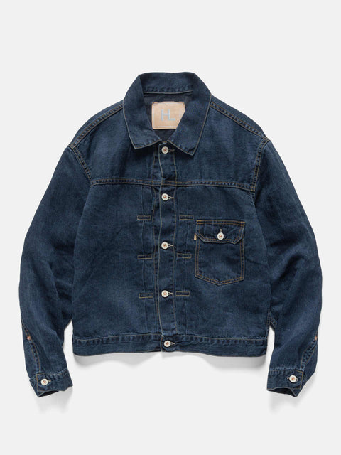 HERILL Linen Denim XXJacket Vintage Worn, Trucker Jackets