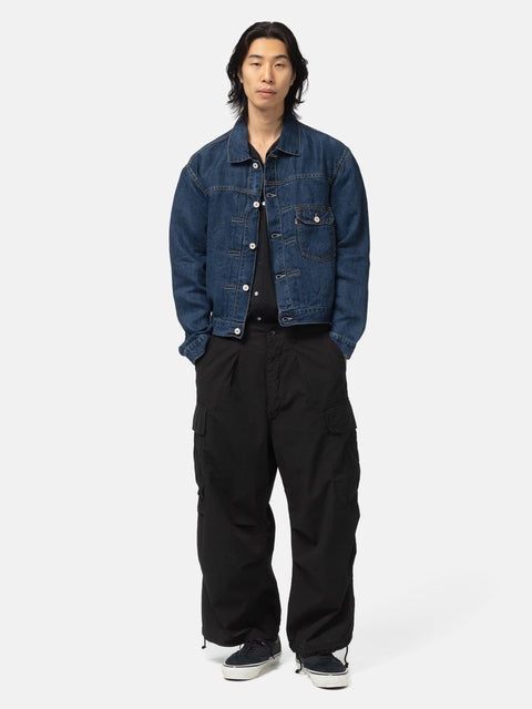 HERILL Linen Denim XXJacket Vintage Worn, Trucker Jackets