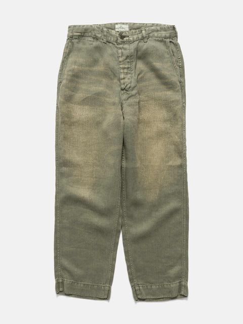 HERILL USMC HBT Linen Pants Olive Drab, Pants