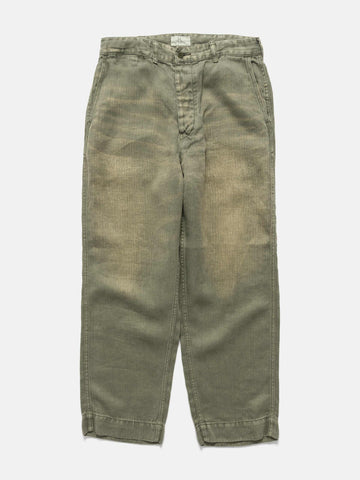 HERILL USMC HBT Linen Pants Olive Drab, Pants