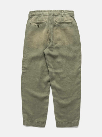 HERILL USMC HBT Linen Pants Olive Drab, Pants