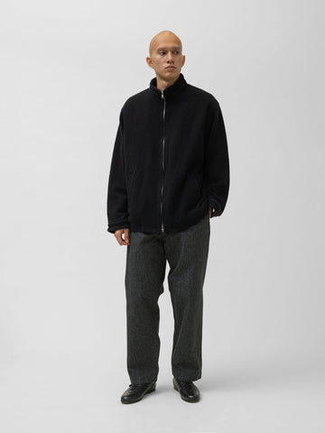 HERILL for HAVEN Rigidwool Zip-up Jacket Black, Jackets