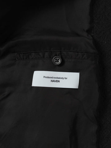 HERILL for HAVEN Rigidwool Zip-up Jacket Black, Jackets