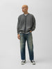 HERILL Zip Up Sweat Shirt Black, Cardigans