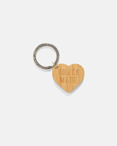 Human Made Heart Bamboo Key Ring Beige, Rings