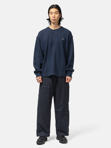 Human Made Henley Neck Shirt Navy, Shirts