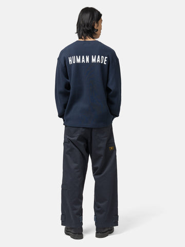 Human Made Henley Neck Shirt Navy, Shirts