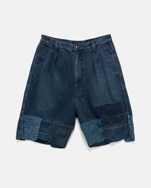KAPITAL 10oz IDGxIDG Denim Short (HUTTE Remake) Indigo, Shorts