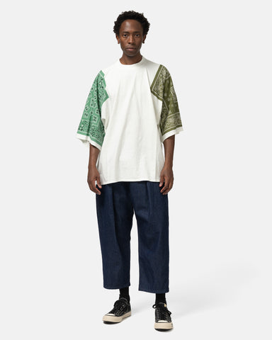 KAPITAL 18.5/-Jersey Bandanna HUGE T (COOKIE) Khaki, T-Shirts