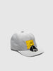 KAPITAL Chino Baseball Cap (PECKISH PEACE Embroidery) LightGray, Caps