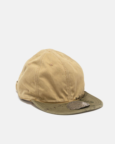 KAPITAL Chino Brim Field Cap Beige, Caps