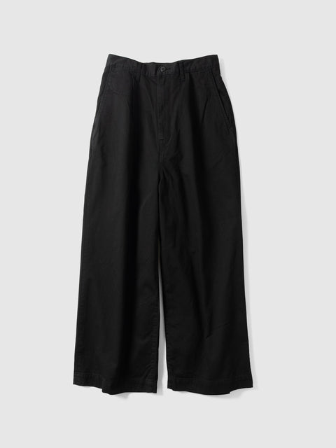 KAPITAL Chino High Waisted NIME Pants Black, Pants