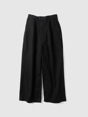 KAPITAL Chino High Waisted NIME Pants Black, Pants