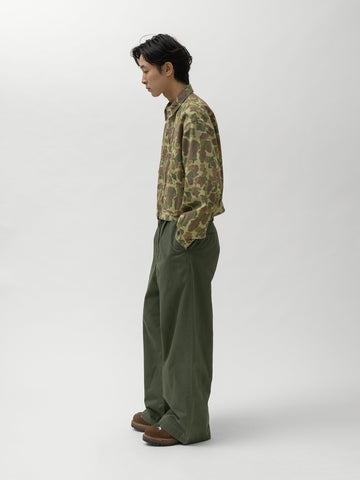 KAPITAL Chino High Waisted NIME Pants Khaki, Pants