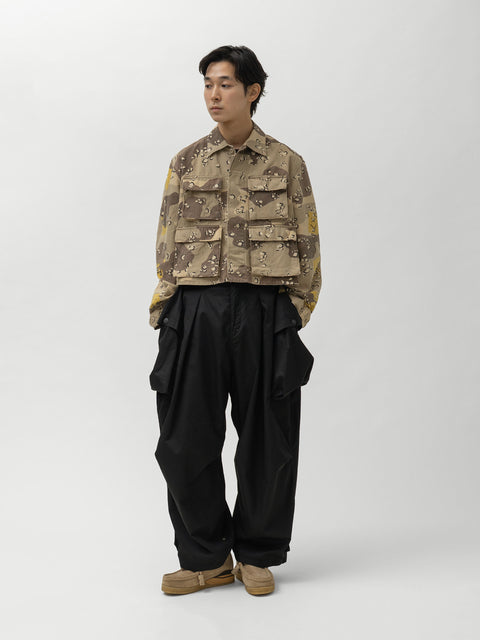 KAPITAL Gabergine Cotton AODAI Cargo Pants 2026 Black, Cargo Pants