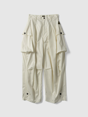 KAPITAL Gabergine Cotton AODAI Cargo Pants 2026 White, Pants