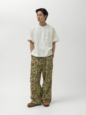 KAPITAL HUNTER CAMO Herringbone Reversible Fatigue Baggy Pants HunterCAMO, Pants
