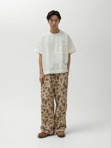 KAPITAL HUNTER CAMO Herringbone Reversible Fatigue Baggy Pants HunterCAMO, Pants