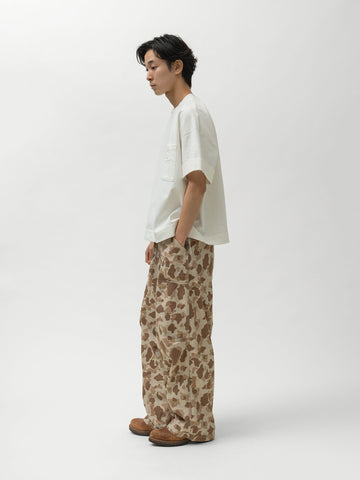 KAPITAL HUNTER CAMO Herringbone Reversible Fatigue Baggy Pants HunterCAMO, Pants