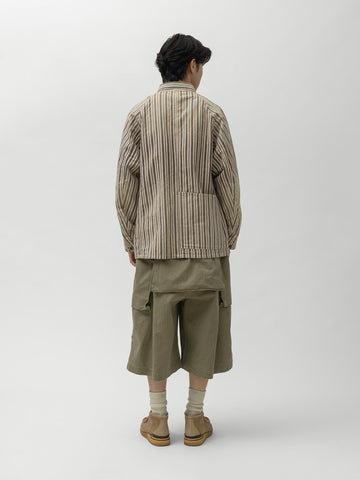 KAPITAL Herringbone JUMBO MONKEY Shorts Khaki, Shorts