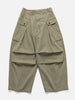 KAPITAL Herringbone Jumbo Monkey Pants Khaki, Cargo Pants