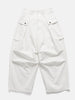 KAPITAL Herringbone Jumbo Monkey Pants White, Cargo Pants