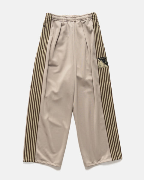 KAPITAL Smooth Jersey Stantman&woman Baggy Track Pants (Banner Stuntman) Beige, Pants
