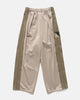 KAPITAL Smooth Jersey Stantman&woman Baggy Track Pants (Banner Stuntman) Beige, Pants