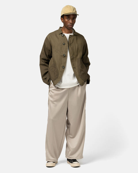 KAPITAL Smooth Jersey Stantman&woman Baggy Track Pants (Banner Stuntman) Beige, Pants
