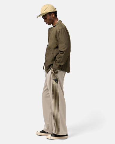 KAPITAL Smooth Jersey Stantman&woman Baggy Track Pants (Banner Stuntman) Beige, Pants