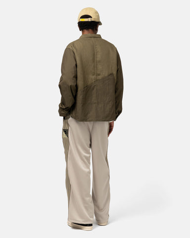 KAPITAL Smooth Jersey Stantman&woman Baggy Track Pants (Banner Stuntman) Beige, Pants