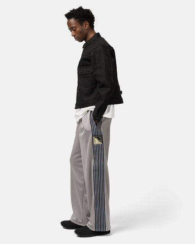 KAPITAL Smooth Jersey Stantman&woman Baggy Track Pants (Banner Stuntman) Grey, Pants