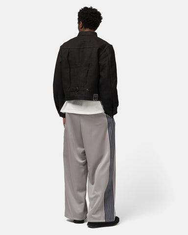 KAPITAL Smooth Jersey Stantman&woman Baggy Track Pants (Banner Stuntman) Grey, Pants