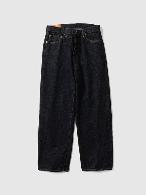 KAPTAIN SUNSHINE 5P Straight Denim Pants Indigo One Wash, Jeans