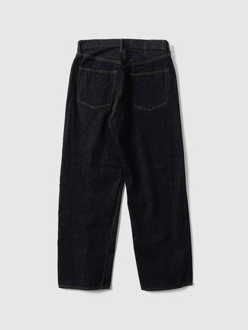 KAPTAIN SUNSHINE 5P Straight Denim Pants Indigo One Wash, Jeans