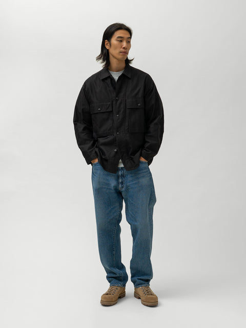 KAPTAIN SUNSHINE 5P Zipper Front Denim Pants Indigo Vintage Wash, Jeans