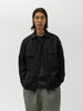 KAPTAIN SUNSHINE Cotton Satin Field Shirt Jacket Black, Jackets