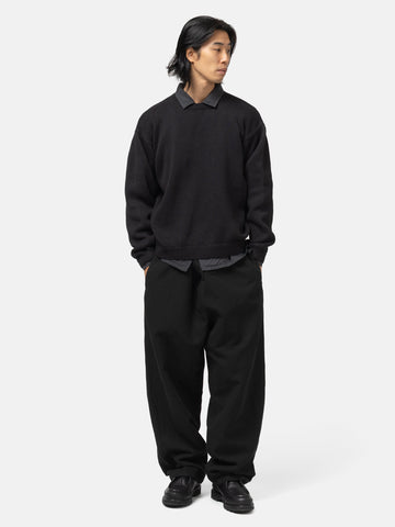 KAPTAIN SUNSHINE Cotton Washi Hand Frame P/O Ink Black, Sweaters