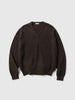 KAPTAIN SUNSHINE Lambswool V-neck Pullover Brown, Sweaters