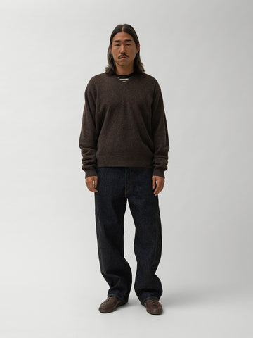KAPTAIN SUNSHINE Lambswool V-neck Pullover Brown, Sweaters