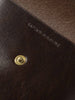 KAPTAIN SUNSHINE Round Wallet Mid Pouch Dark Brown, Pouches