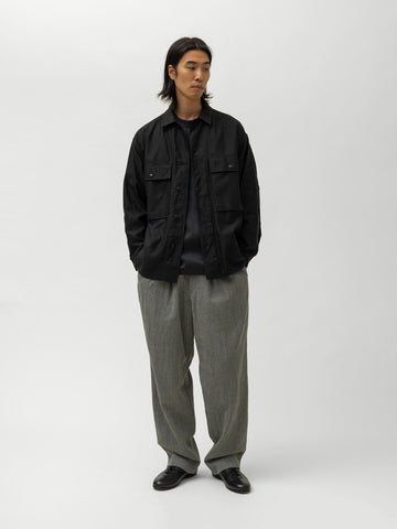 KAPTAIN SUNSHINE Wool Herringbone Easy Trousers Top Grey, Pants