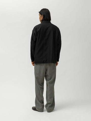 KAPTAIN SUNSHINE Wool Herringbone Easy Trousers Top Grey, Pants