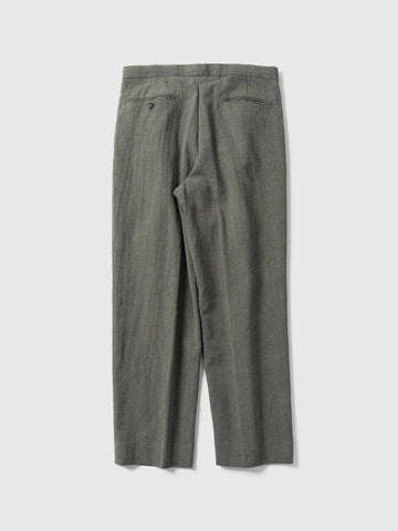 KAPTAIN SUNSHINE Wool Herringbone Easy Trousers Top Grey, Pants