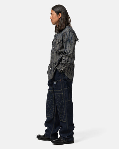 KAPITAL 11.5oz Denim LUMBER Pants Indigo, Jeans
