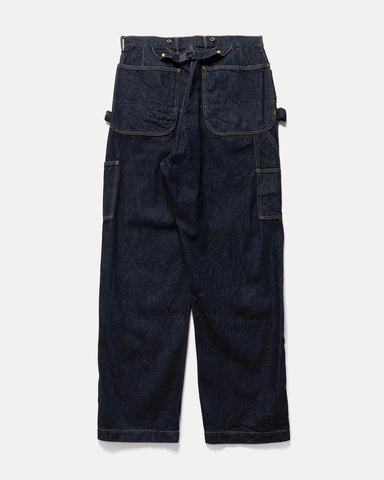 KAPITAL 11.5oz Denim LUMBER Pants Indigo, Jeans